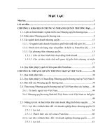 Phát triển nhượng quyền thương mại của các doanh nghiệp Việt Nam, thực trạng và giải pháp.doc