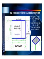 etab- chuyên đề tính toán tường xây trên sàn