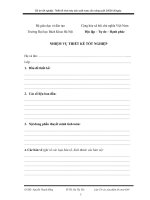 Đồ án  Thiết kế nhà máy sản xuất rượu cồn năng suất 20000 lít/ngày.