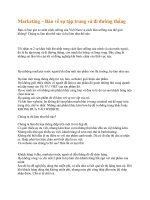 Marketing – Bàn về sự tập trung và đi đường thẳng 