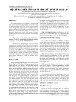 Một số đặc điểm cấu tạo và tính chất cơ lý của keo lai