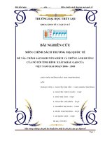 Chính sách khuyến khích và những ảnh hưởng của nó tới tình hình xuất khẩu gạo của Việt Nam Giai Đoạn 2006 – 2010.doc