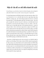  Một số vấn đề cơ chếđiều hành lãi suất