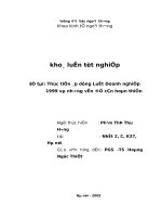 Thực tiễn áp dụng Luật Doanh nghiệp 1999 và những vấn đề cần hoàn thiện.doc