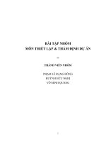 Dự án đầu tư đầu tư quán cà phê dành cho phái nữ “trung nguyên rose”.doc