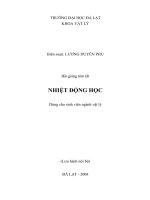 Nhiệt động học