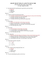 Bộ đề thi liên thông đại học cao đẳng ngành nhiệt lạnh - P9