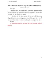 Kết cấu động cơ đốt trong - Chương 1