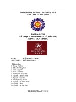 Kế hoạch kinh doanh và tiếp thị khách sạn kim đô.doc