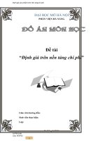 Đề án môn học Kế toán Định giá trên nền tảng chi phí.doc