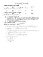 Đáp án môn Kinh tế quốc tế - Đáp án đề số 17