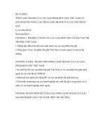 Đề cương đề tài marketing 