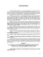 Hoàn thiện kế toán nghiệp vụ bán hàng ở Công ty Dược Trung ương Huế KTDNTM.DOC