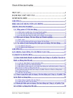 hiệu quả sử dụng vốn lưu động tại công ty CP Vận tải và Dịch vụ Hàng hóa.doc