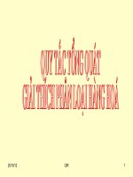 Quy tắc phân loại hàng hóa