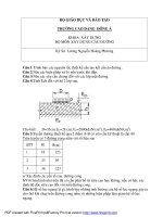 Câu hỏi ôn tập thiết kế đường