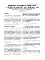 Nghiên cứu về trường nhiệt độ, trường tốc độ và trường ẩm độ trong lò sấy thuốc lá đối lưu tự nhiên