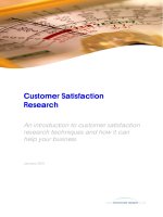 Customer SatisfactionResearch  