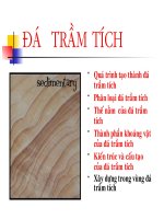 Bài giảng địa chất công trình - đá trầm tích