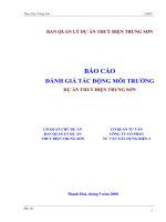 báo cáo đánh giá tác động môi trường của dự án thủy điện Trung Sơn.pdf
