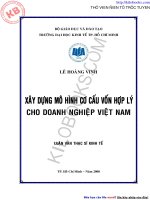 Xây dựng mô hình cơ cấu hợp lí