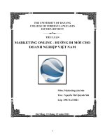 Marketing online - hướng đi mới cho doanh nghiệp việt nam