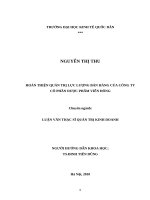 Hoàn thiện quản trị lực lượng bán hàng của công ty cổ phần dược phẩm viễn đông.doc