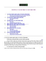 Chương 12: Vật dẫn điện và chất điện môi