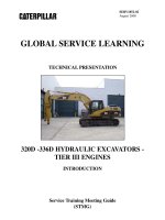 Hệ thống thủy lực máy đào CATERPILLAR SERIE D - P3