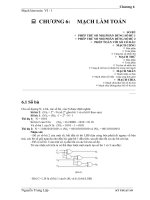 Giáo trình Kỹ thuật số - Chương 6