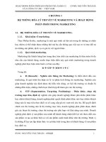 Hoạt động phân phối sản phẩm trà xanh của công ty urc - việt nam