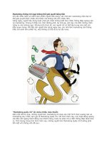 Marketing những trở ngại không thể giải quyết bằng tiền 