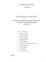 Quá trình hình thành và phát triển của pháp luật bảo vệ môi trường ở việt nam.doc