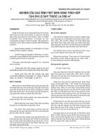 NGHIÊN CỨU XÁC ĐỊNH TIẾT DIỆN SỐNG THÍCH HỢP CỦA GHI LÒ SẤY THUỐC LÁ 5X6 m2