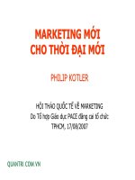 marketing mới cho thời đại mới  