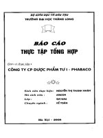 Báo cáo thực tập tại Công ty cổ phần Dược Phẩm TW 1 - PHABACO.PDF
