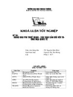 Hàng rào phi thuế quan - các rào cản đối với thương mại quốc tế.doc