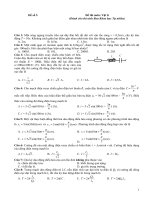 Đề thi trắc nghiệm đại học-cao đẳng môn Vật lý - P5
