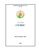 Giáo trình Cơ học 