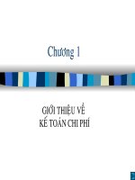 Bảng giảng kế toán chi phí slide 1