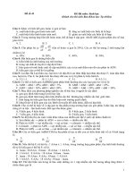 Đề thi trắc nghiệm ôn thi ĐH-CĐ môn Sinh học - P1