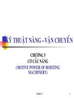 Kỹ thuật nâng - vận chuyển - Chương 5