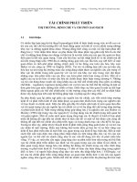 Tài chính phát triển thị trường, định chế và chi phí giao dịch