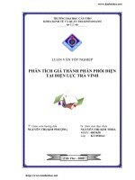 Phân tích giá thành phân phối điện tại Điện lực Trà Vinh.pdf