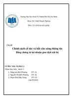 Chính sách cổ tức và bất cân xứng thông tin, Bằng chứng từ lợi nhuận giao dịch nội bộ.doc