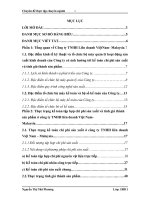 Hoàn thiện kế toán chi phí sản xuất và tính giá thành sản phẩm tại Công ty TNHH Liên doanh ViệtNam- Malaysia.docx