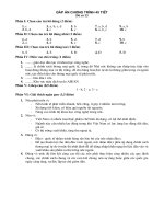 Đáp án môn Kinh tế quốc tế - Đáp án đề số 13