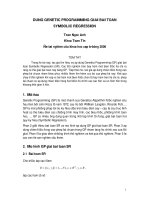 Dùng genetic programming giải bài toán symbolic regression