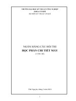 Ngân hàng câu hỏi Chi Tiết Máy