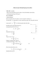 Khảo sát quá tình phóng nạp của tụ điện